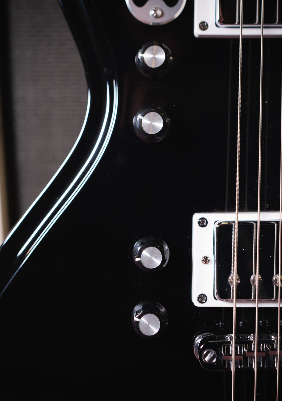 Airline Guitars Jetsons '59 2P Black (incluye funda) - Guitarra eléctrica