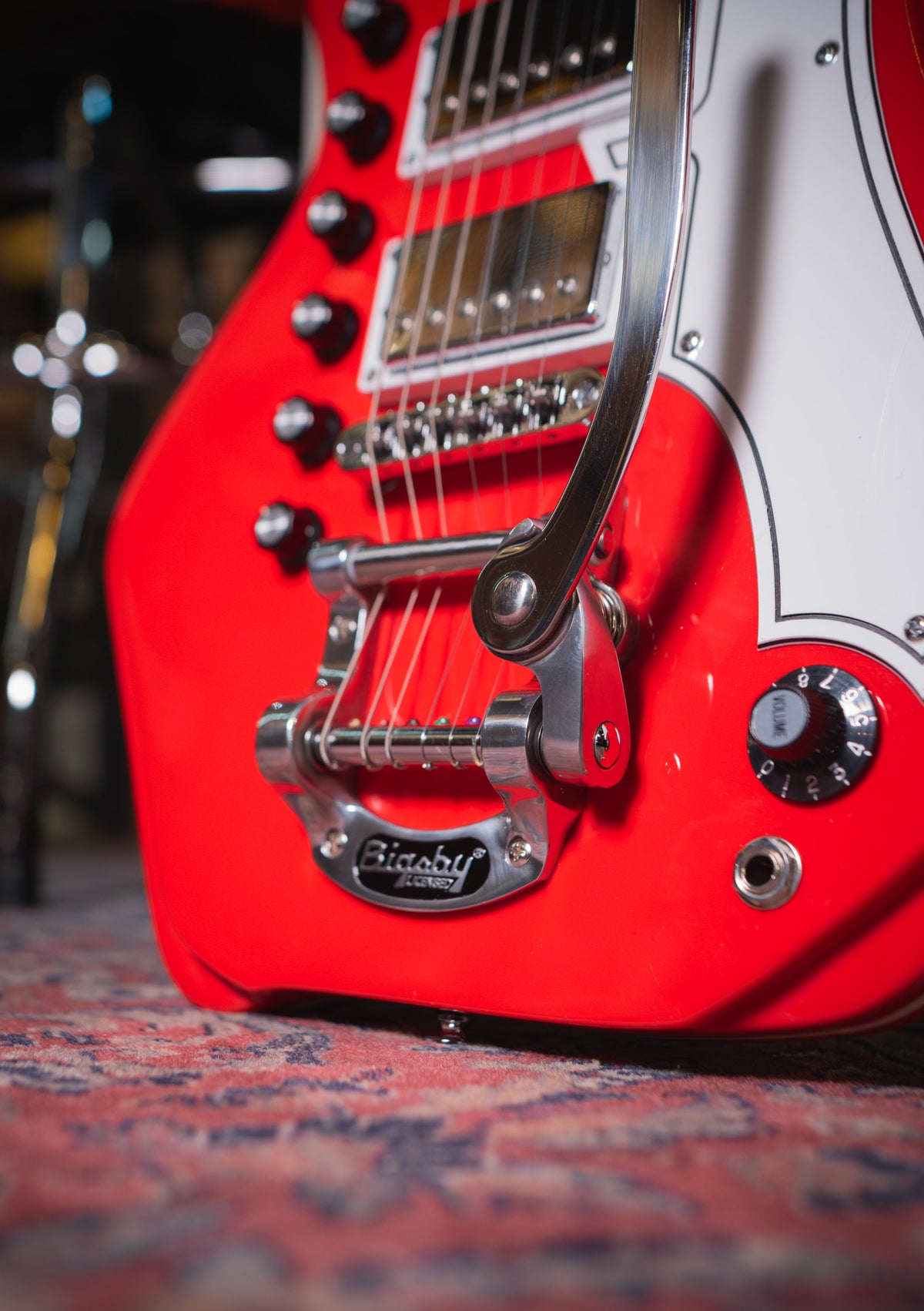 Airline Guitars Jetsons '59 3P DLX Red (incluye funda) - Guitarra eléctrica