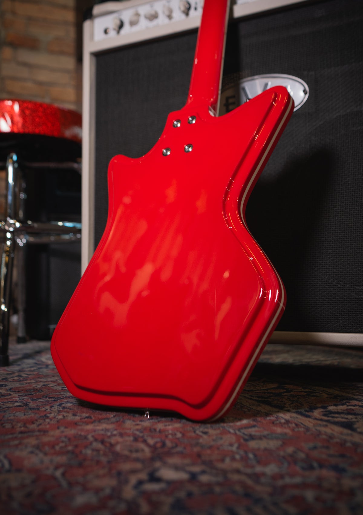 Airline Guitars Jetsons '59 3P DLX Red (incluye funda) - Guitarra eléctrica