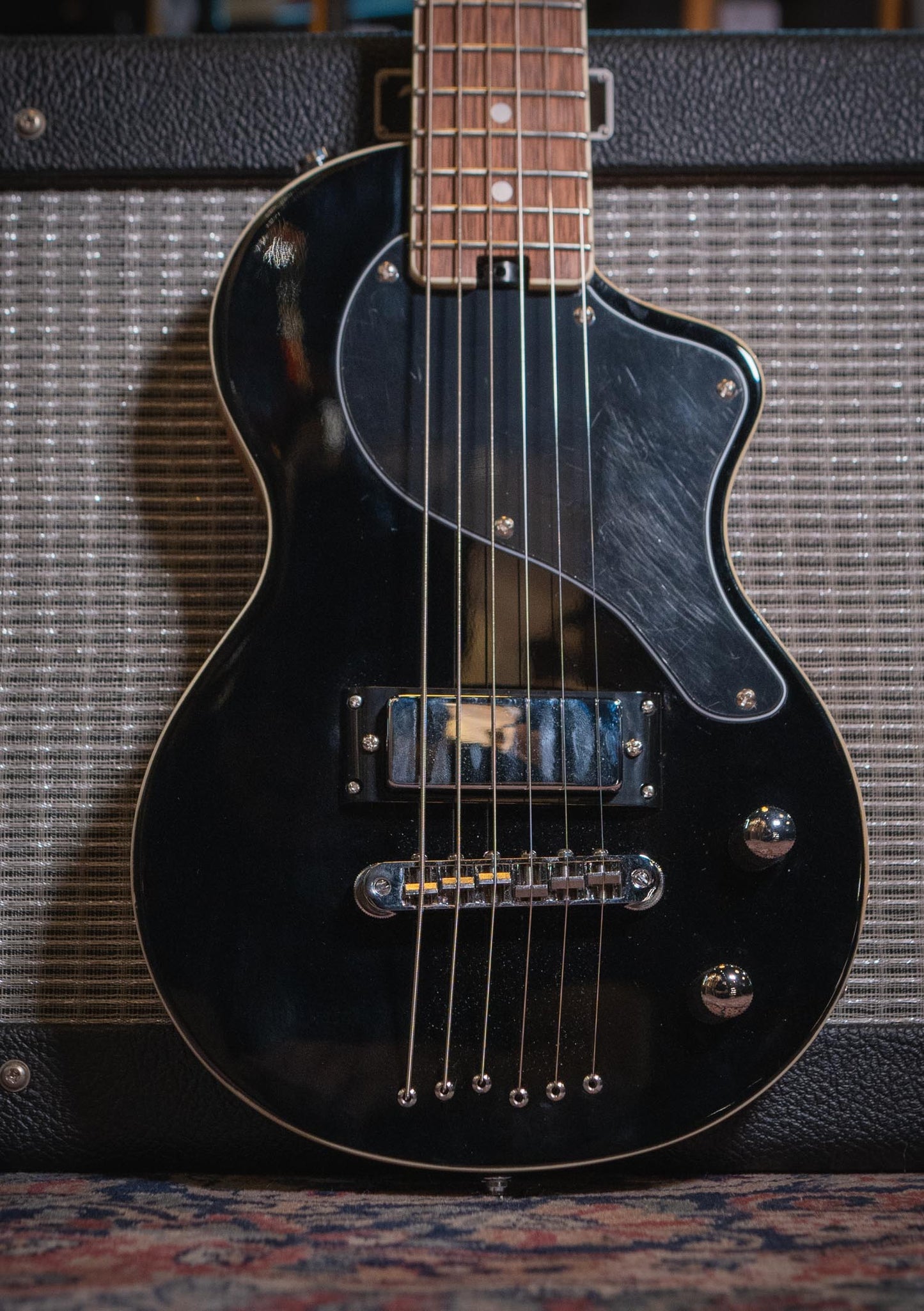 Blackstar Carry-on Deluxe guitarra de viaje Black usado (incluye funda) - Guitarra eléctrica