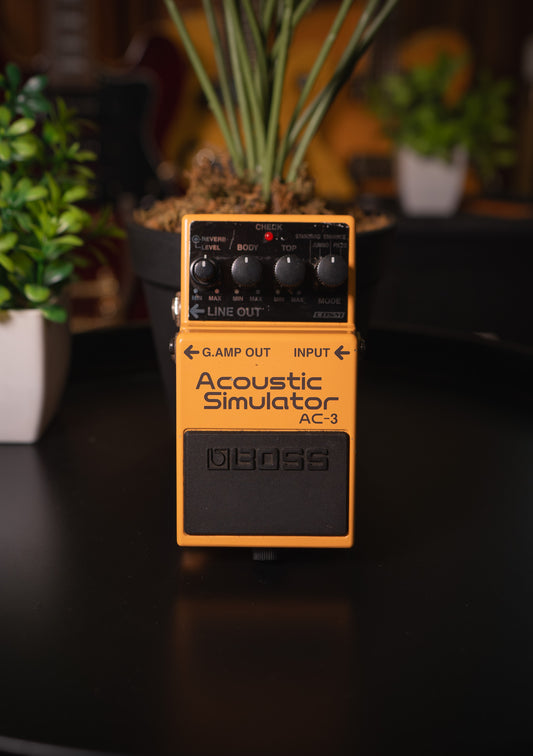 Pedal Boss AC-3 simulador guitarra acústica usado