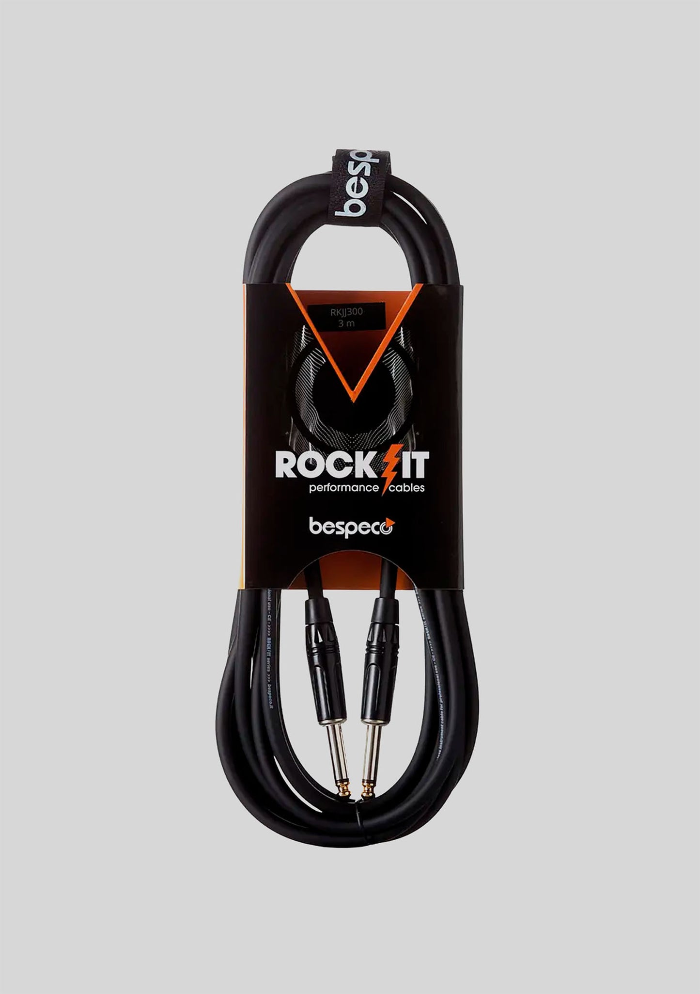 Cable Instrumento Bespeco Plug-Plug Serie Rockit 3 Metros RKJJ3000