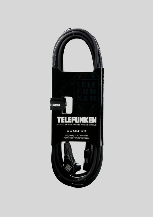 Cable micrófono Telefunken SGMC-5R XLR recto a ángulo (5 metros)