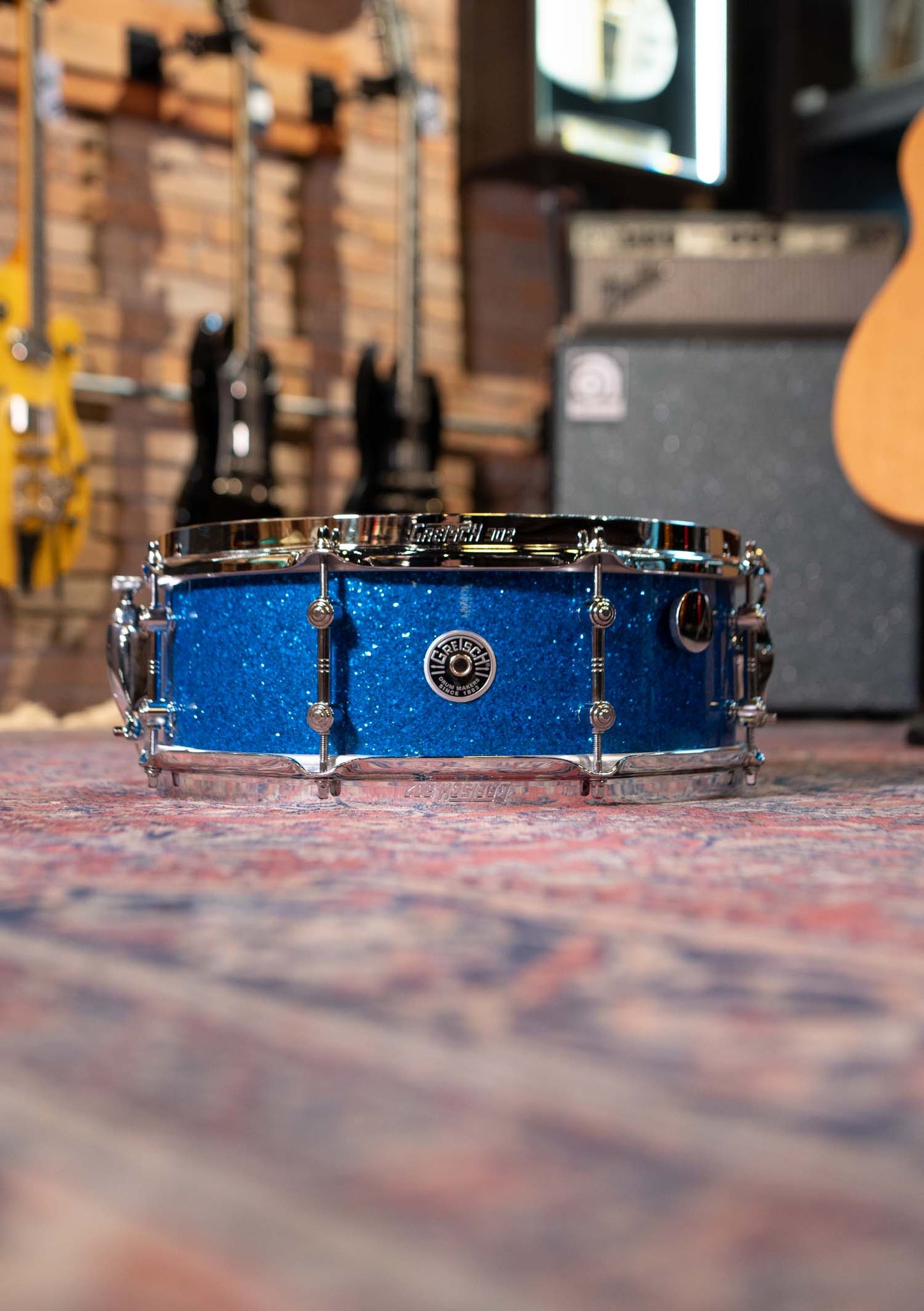 Caja Gretsch Brooklyn Standard 14x5.5 Mike Johnston Limited Edition Blue Glass GAS5514-STBG