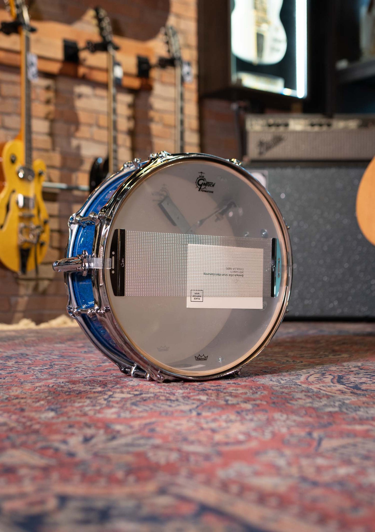 Caja Gretsch Brooklyn Standard 14x5.5 Mike Johnston Limited Edition Blue Glass GAS5514-STBG