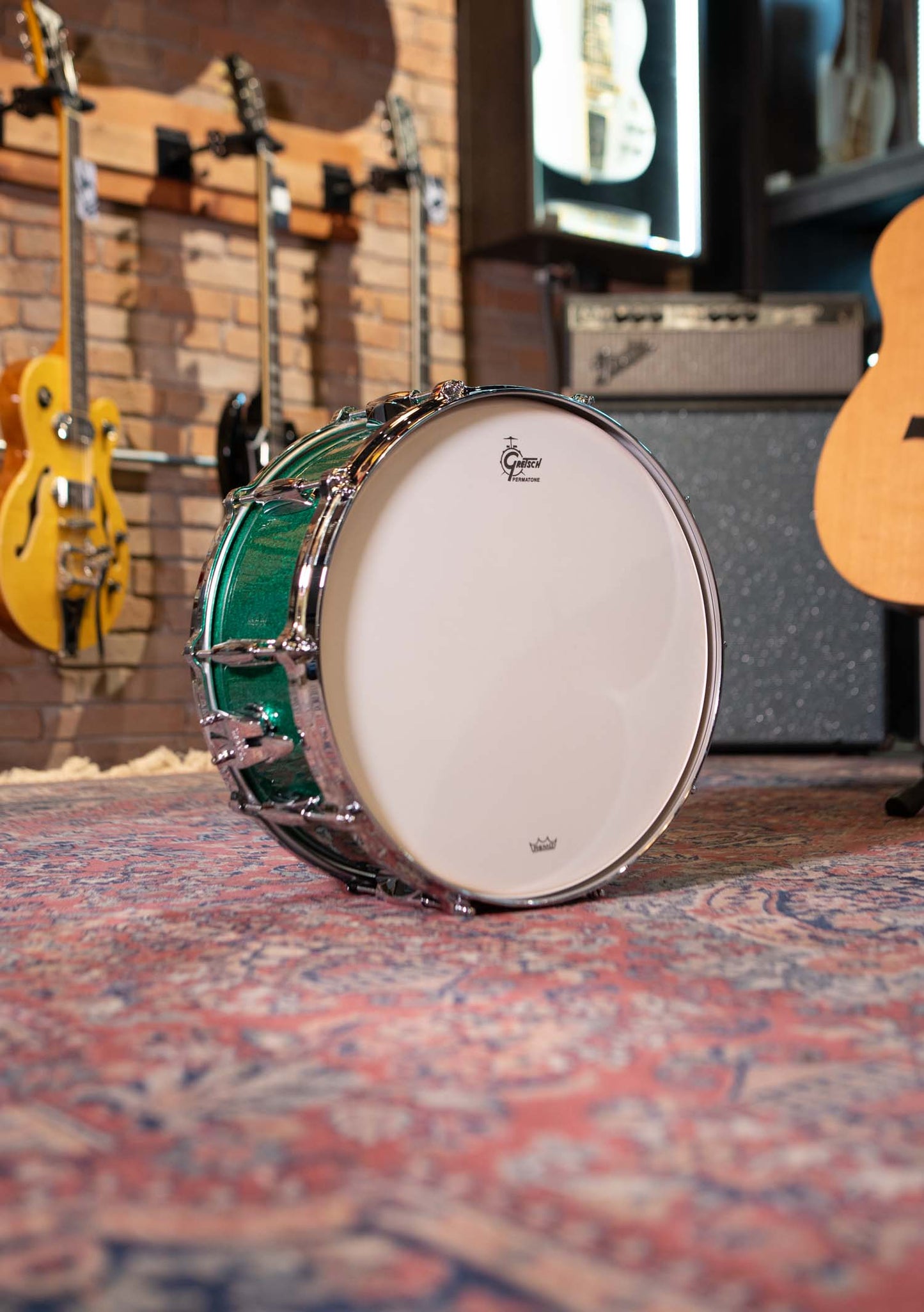 Caja Gretsch USA Custom 14x6.5 Ridgeland Green Sparkle GRNT6514S1CLXT011