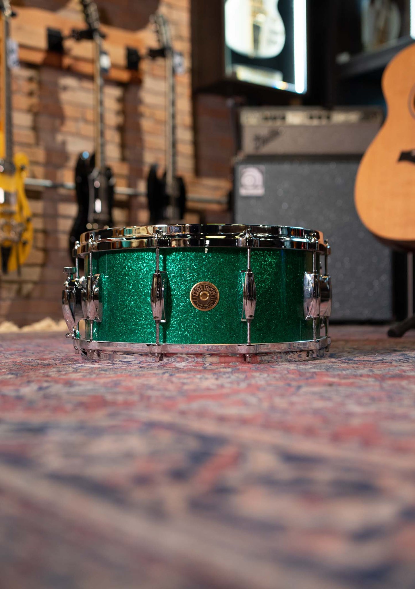 Caja Gretsch USA Custom 14x6.5 Ridgeland Green Sparkle GRNT6514S1CLXT011
