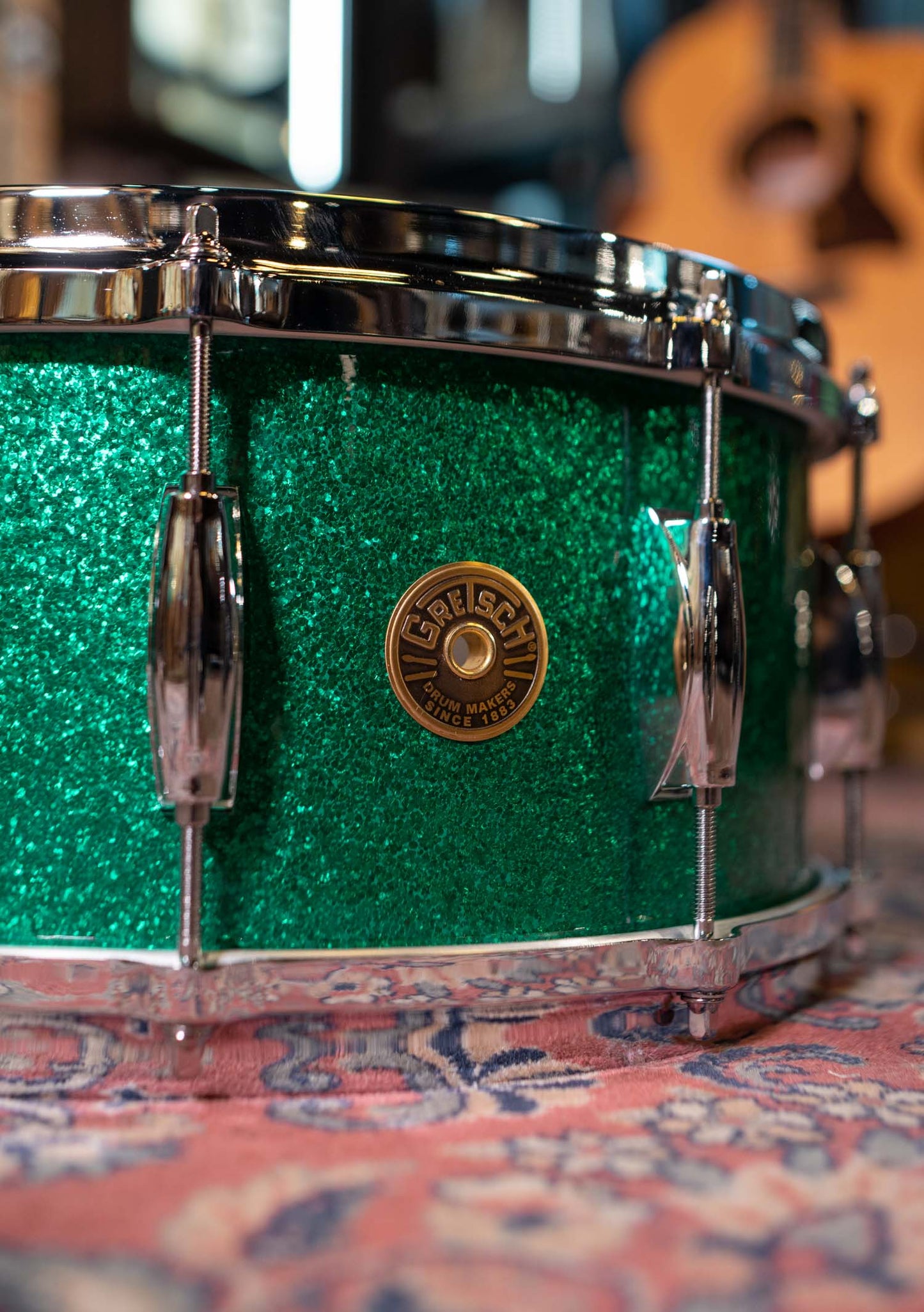 Caja Gretsch USA Custom 14x6.5 Ridgeland Green Sparkle GRNT6514S1CLXT011