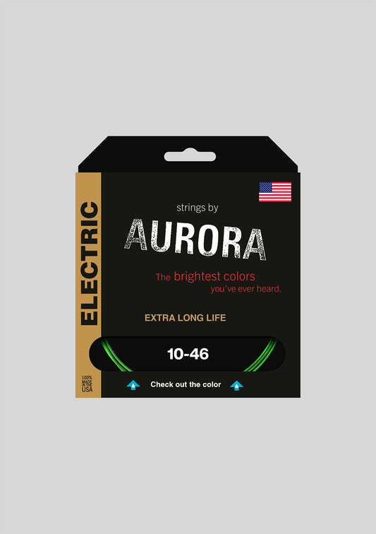 Cuerda Guitarra Eléctrica Aurora 10-46 Green