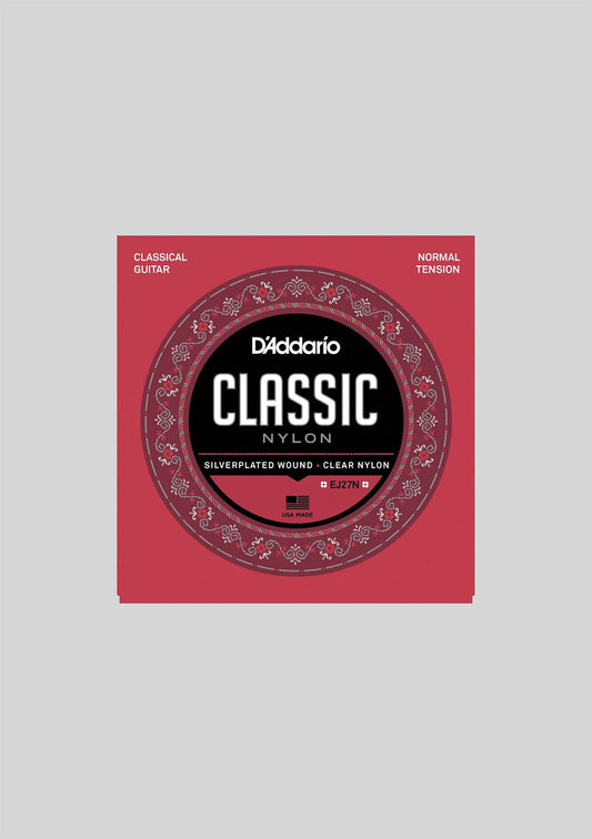 Cuerdas Guitarra Clasica Nylon Daddario EJ27N Tensión normal