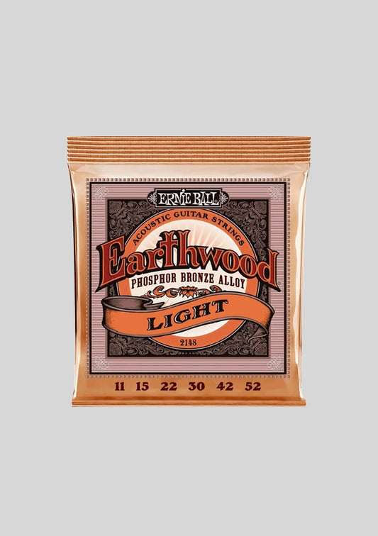 Cuerdas guitarra acústica Ernie Ball Earthwood Phosphore Bronze Light 11-52 P02148
