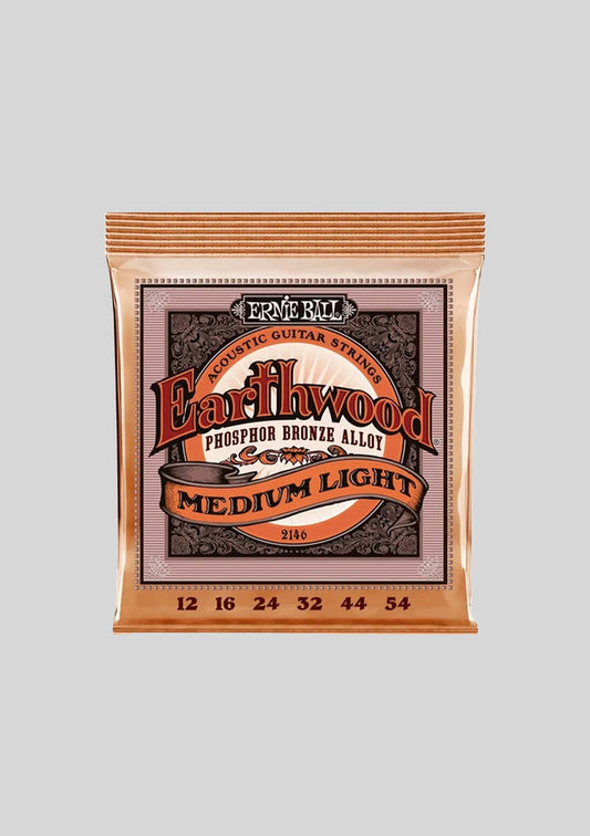 Cuerdas guitarra acústica Ernie Ball Earthwood Phosphore Bronze Medium Light 12-54  P02146
