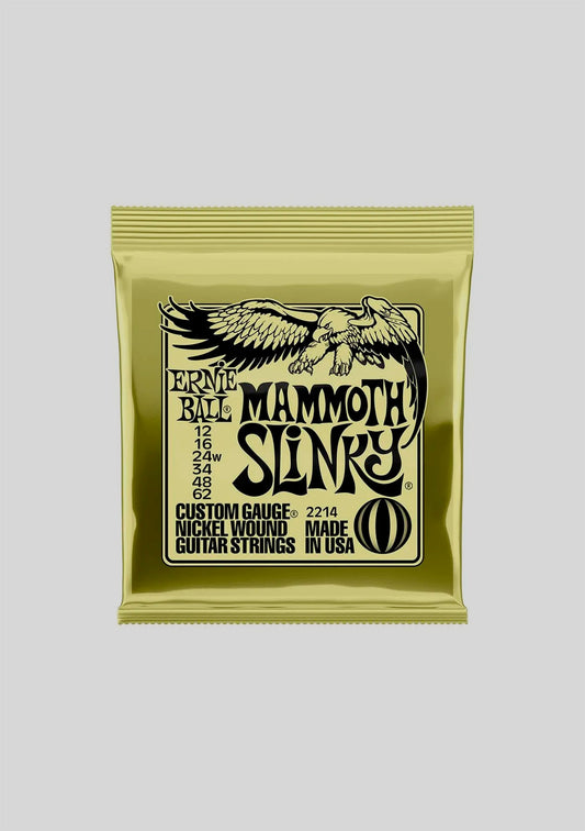 Cuerdas guitarra eléctrica Ernie Ball Mammoth Slinky 12-62 P02214