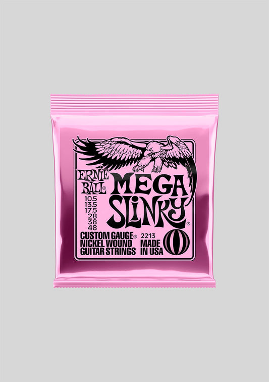Cuerdas guitarra eléctrica Ernie Ball Mega Slinky Nickel Wound 10.5-48 P02213