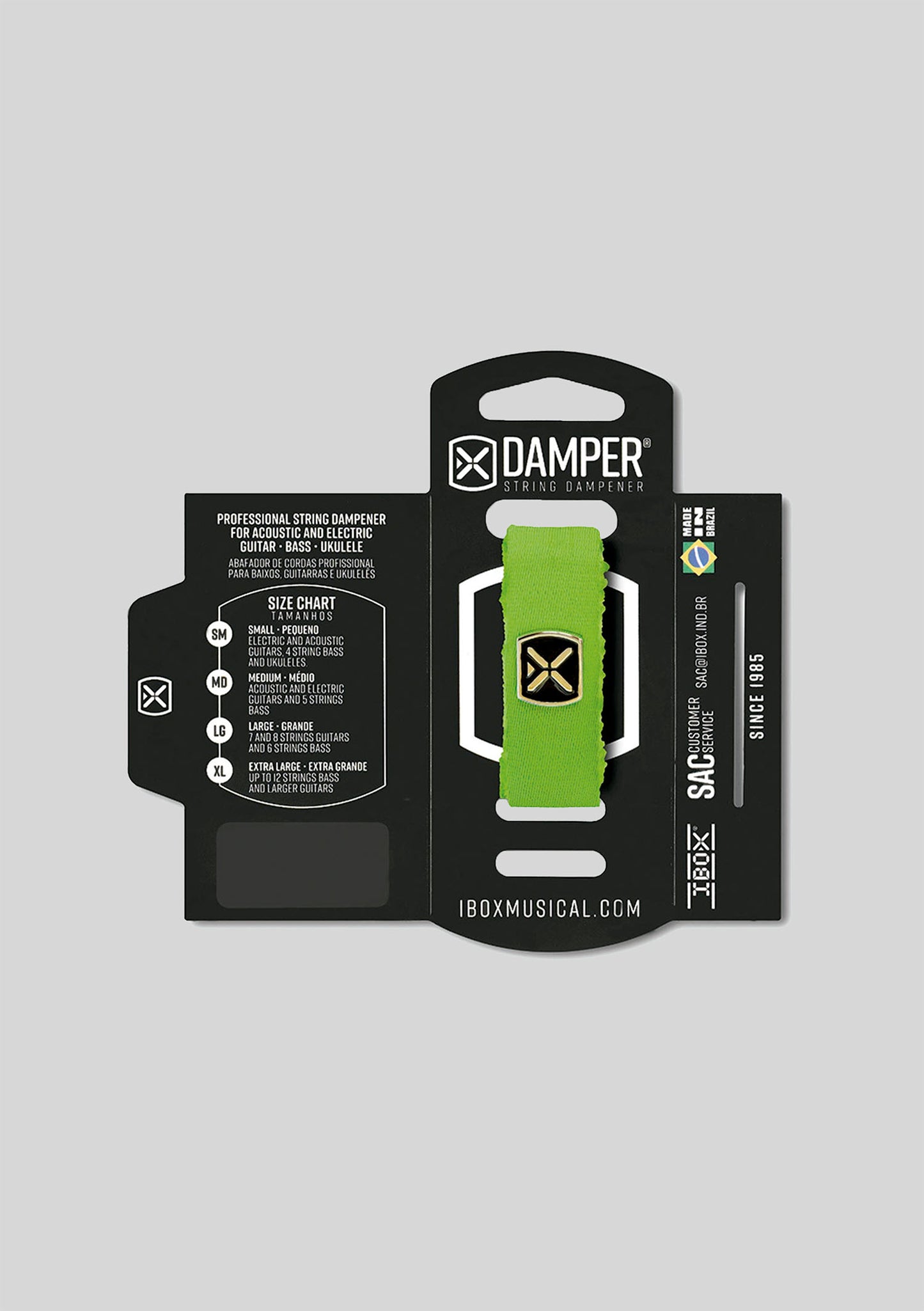 DAMPER Poliéster logo metálico VERDE DTMD24