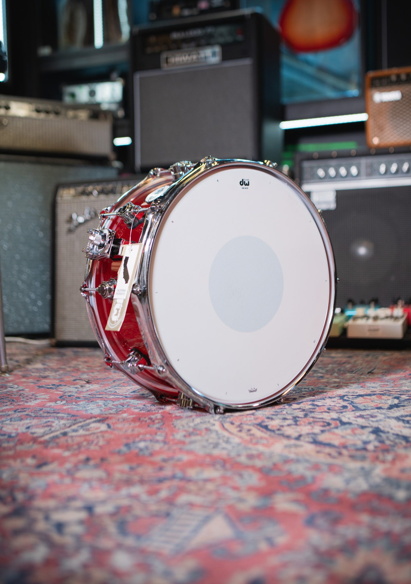 DW Design Series Acrylic Ruby 14x6.5 DDAC6514SSRG usada - Caja