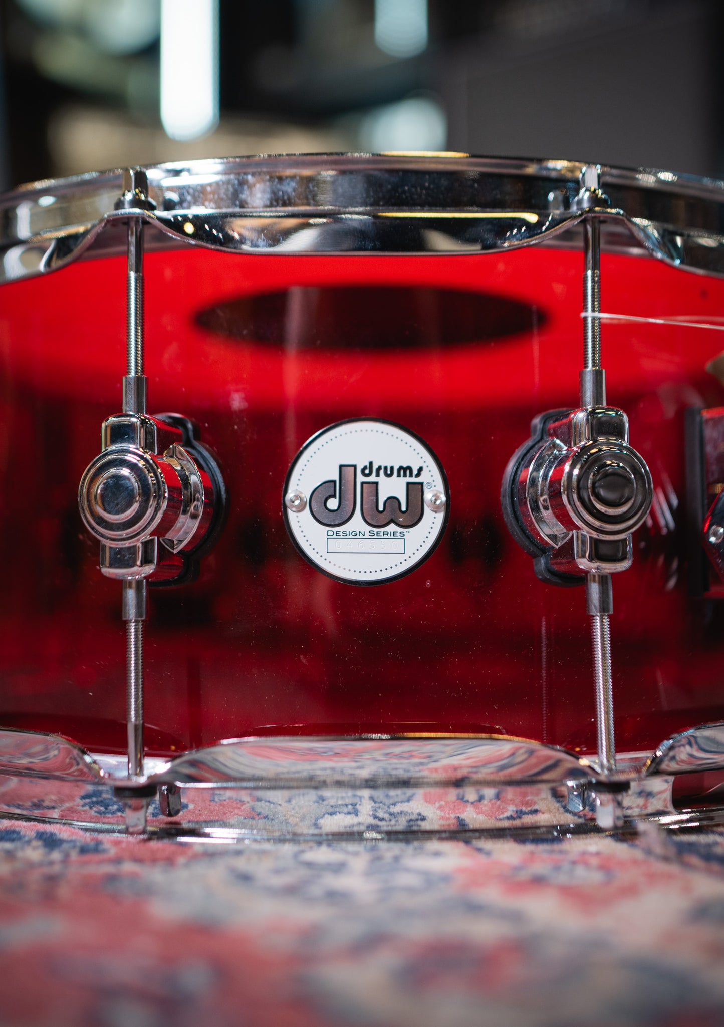 DW Design Series Acrylic Ruby 14x6.5 DDAC6514SSRG usada - Caja