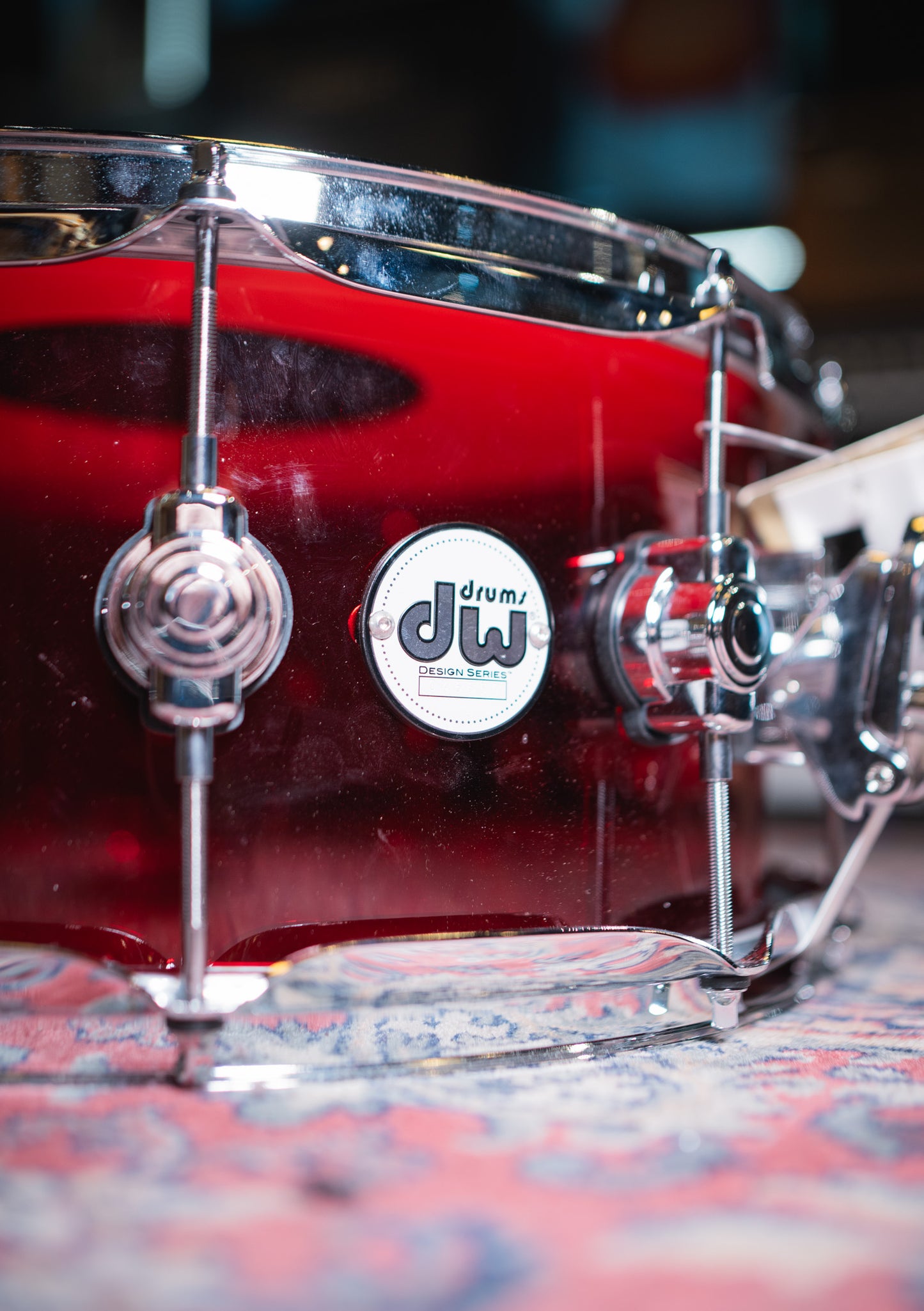 DW Design Series Acrylic Ruby 14x6.5 DDAC6514SSRG usada - Caja