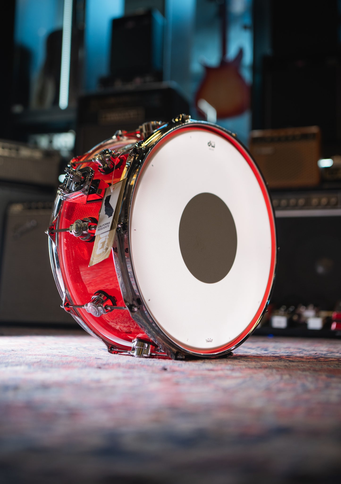DW Design Series Acrylic Ruby 14x6.5 DDAC6514SSRG usada - Caja