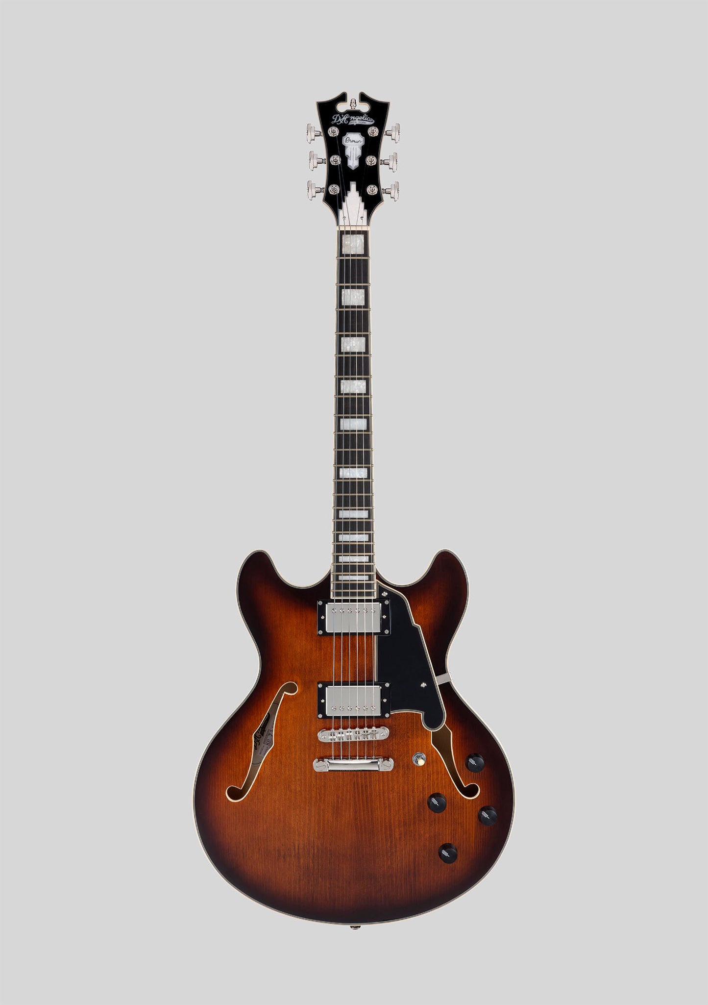 D'Angelico Premier DC - Brown Burst (incluye funda) - Guitarra eléctrica