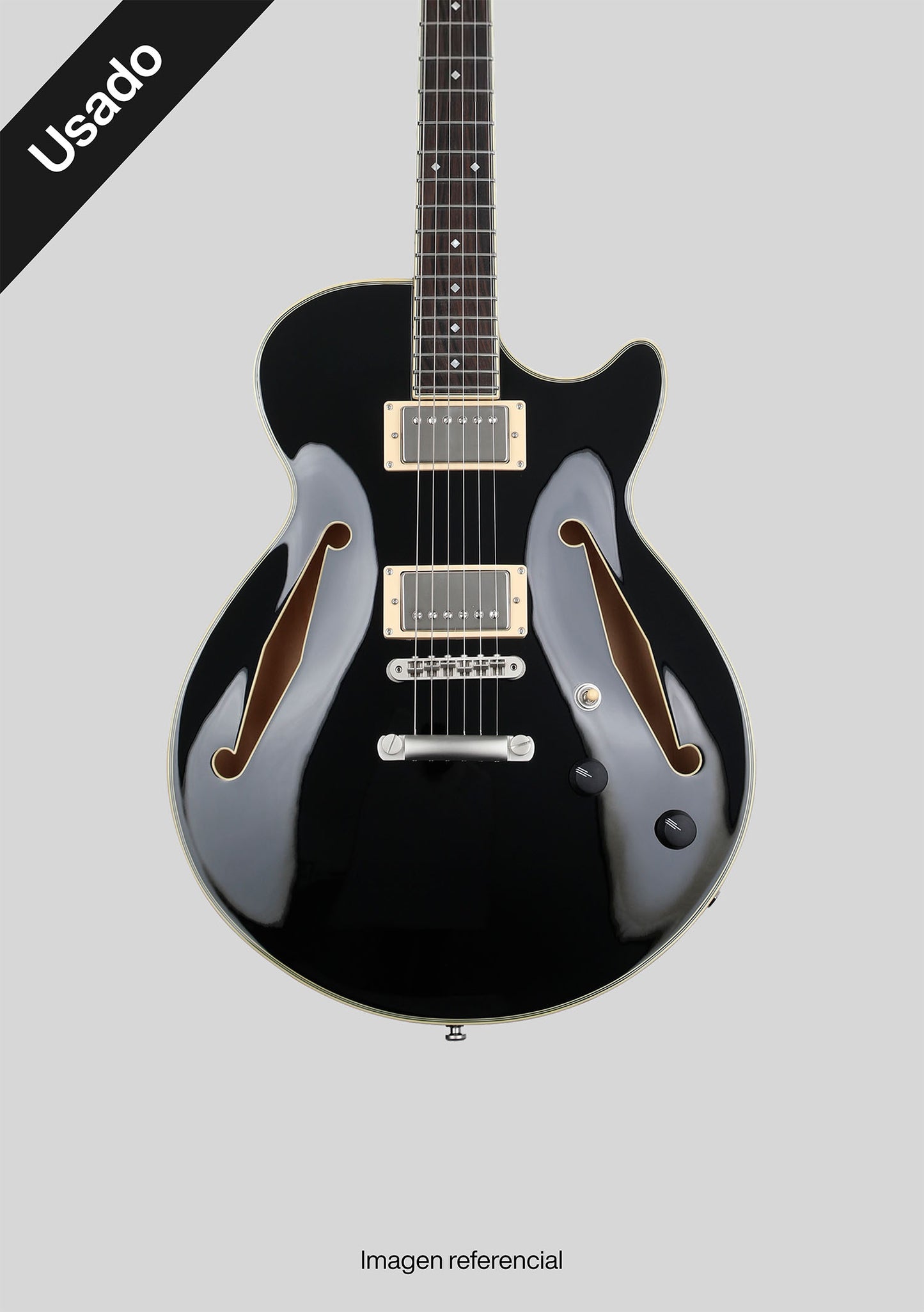 D'angelico Excel Series SS Tour Negro usada año 2022 (incluye funda) - Guitarra eléctrica