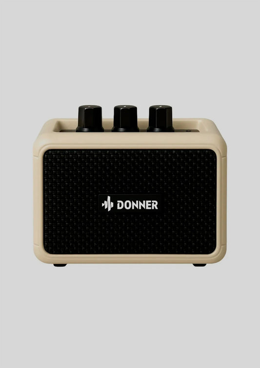Donner DA-10B color vintage white - Mini amplificador de guitarra portátil
