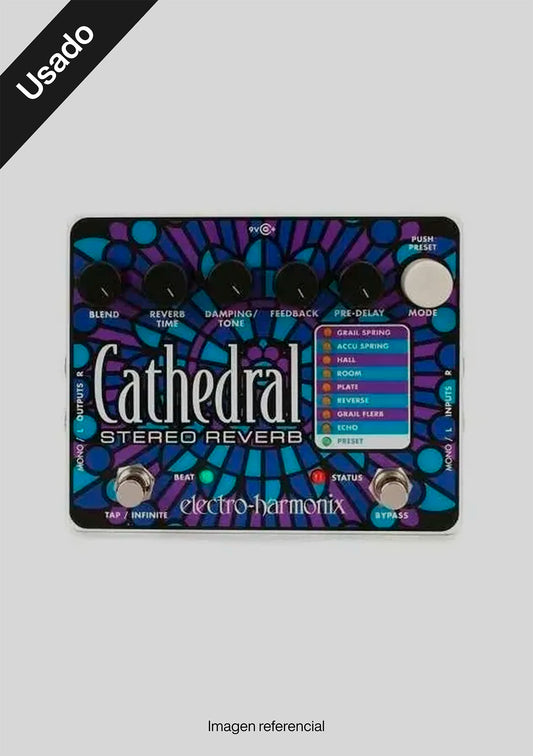 Pedal Electro Harmonix Cathedral Stereo Reverb usado