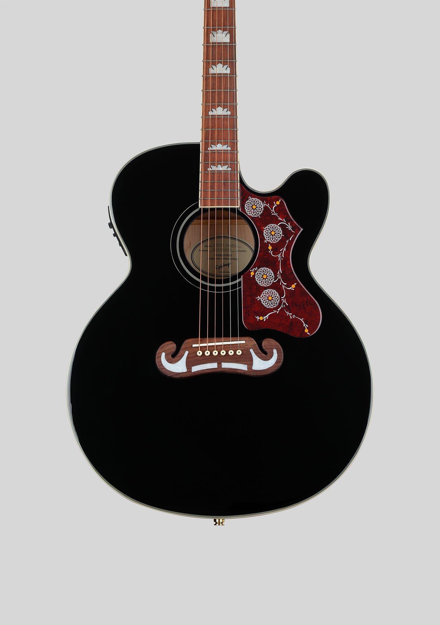 Epiphone J-200 EC Studio color negro - Guitarra electroacústica