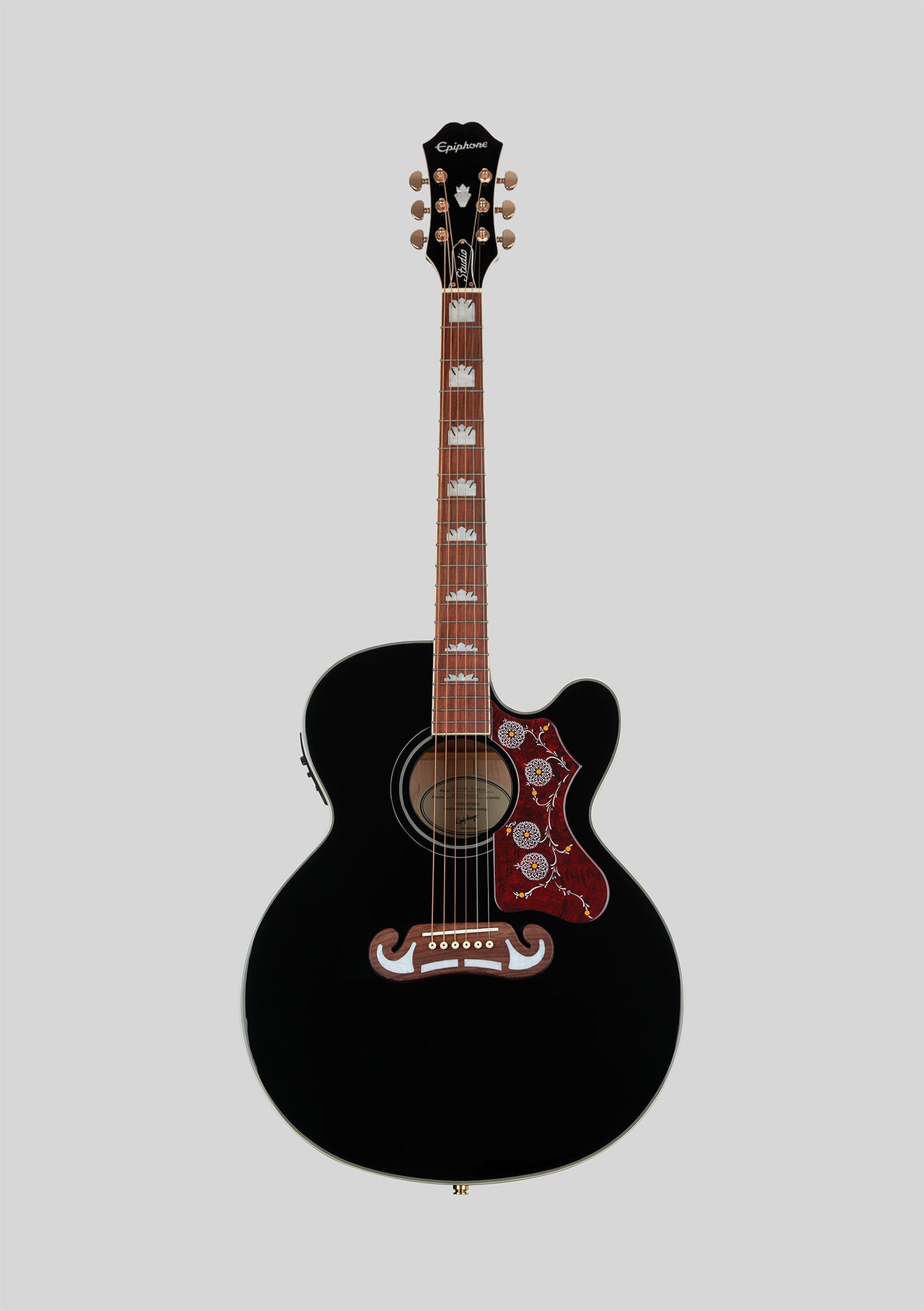 Epiphone J-200 EC Studio color negro - Guitarra electroacústica