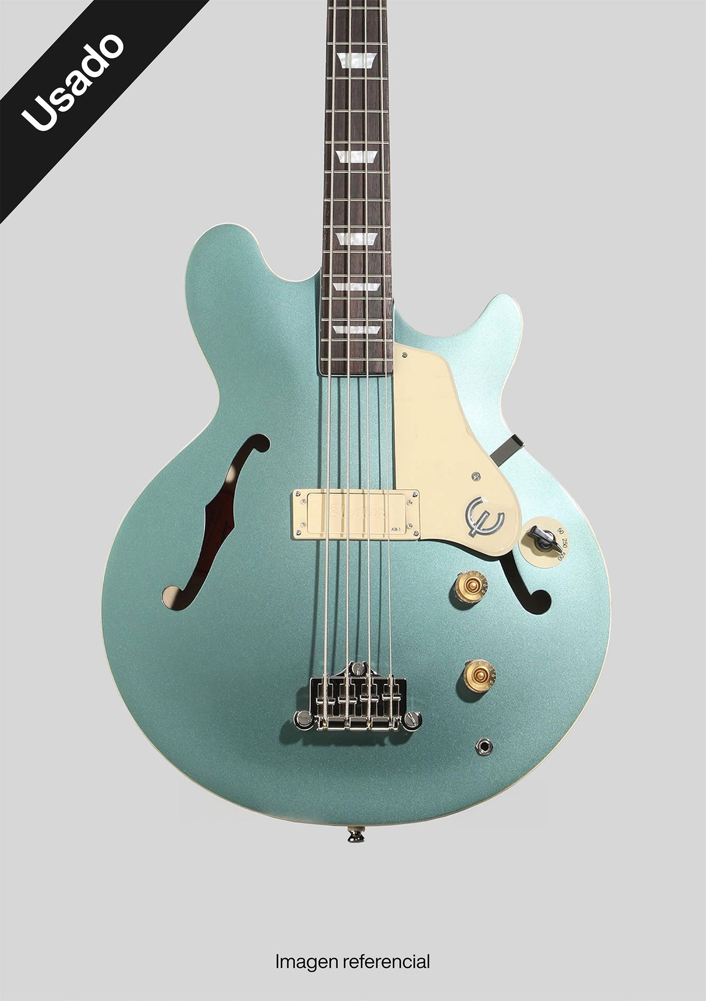 Epiphone Jack Cassady Pelham Blue usado año 2021 (incluye hardcase) - Bajo eléctrico