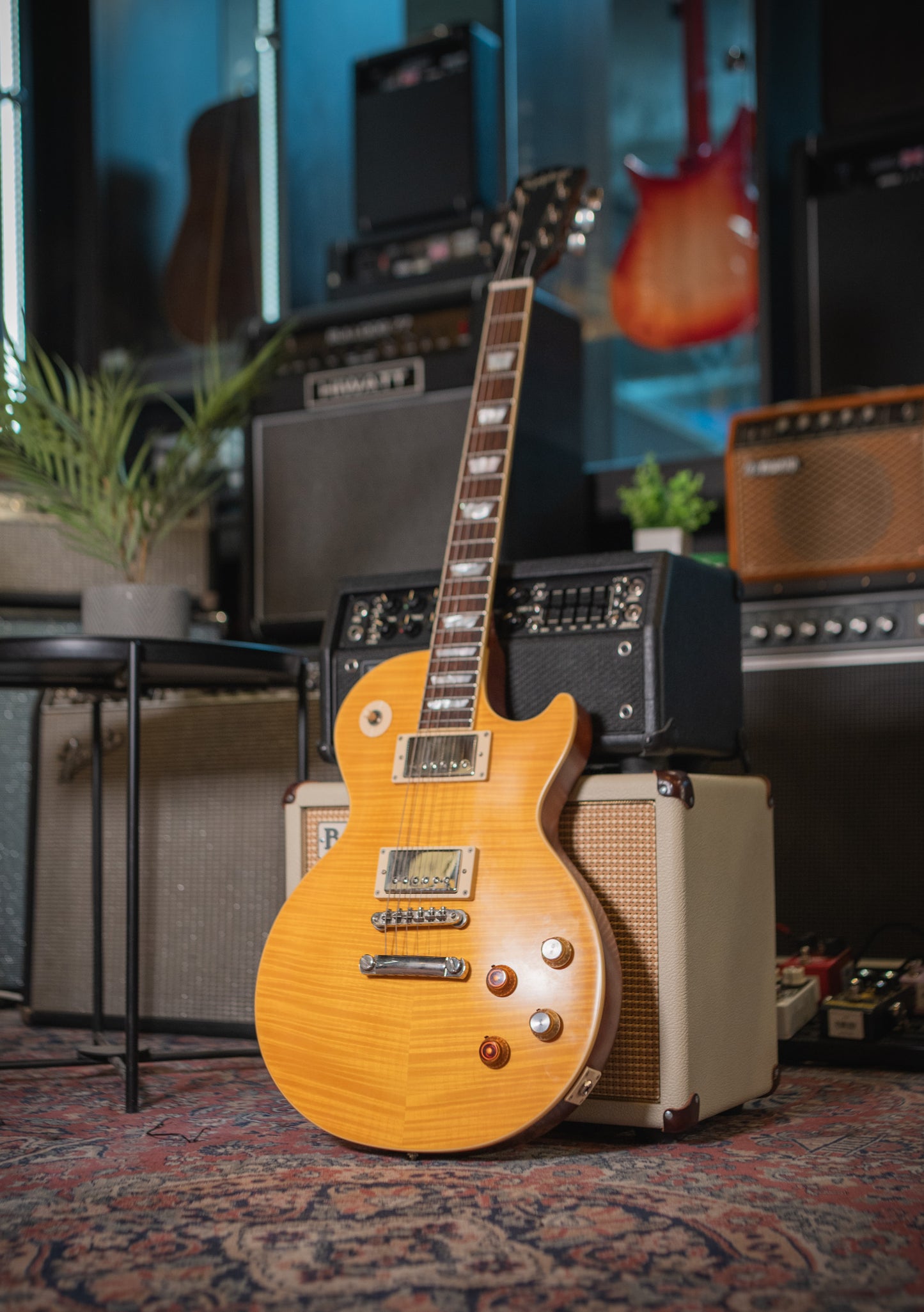 Epiphone Kirk Hammett Greeny 1959 Les Paul Standard Greeny Burst usada año 2023 - Guitarra eléctrica