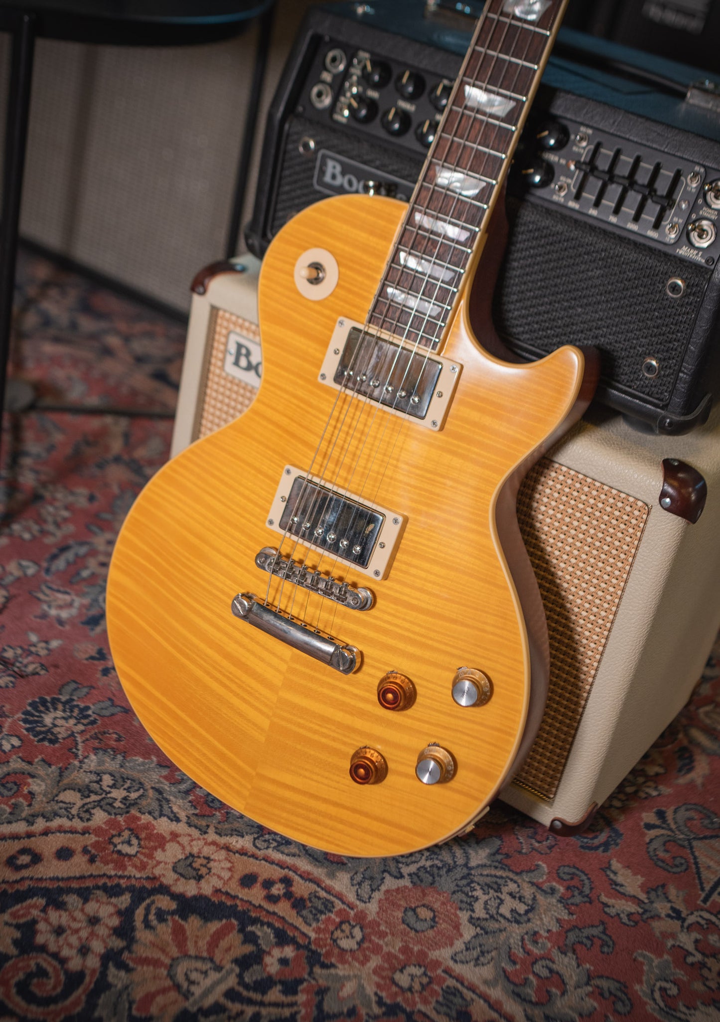 Epiphone Kirk Hammett Greeny 1959 Les Paul Standard Greeny Burst usada año 2023 - Guitarra eléctrica
