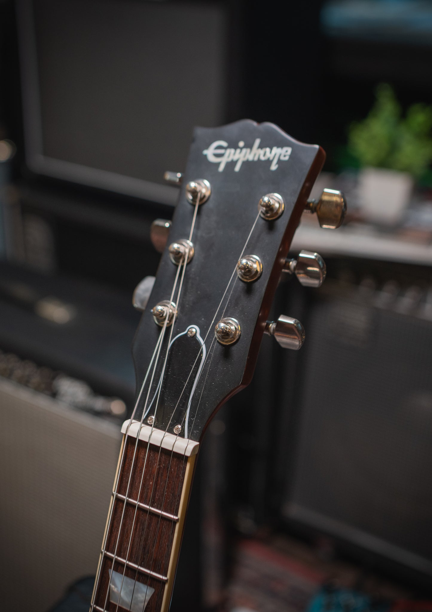Epiphone Kirk Hammett Greeny 1959 Les Paul Standard Greeny Burst usada año 2023 - Guitarra eléctrica