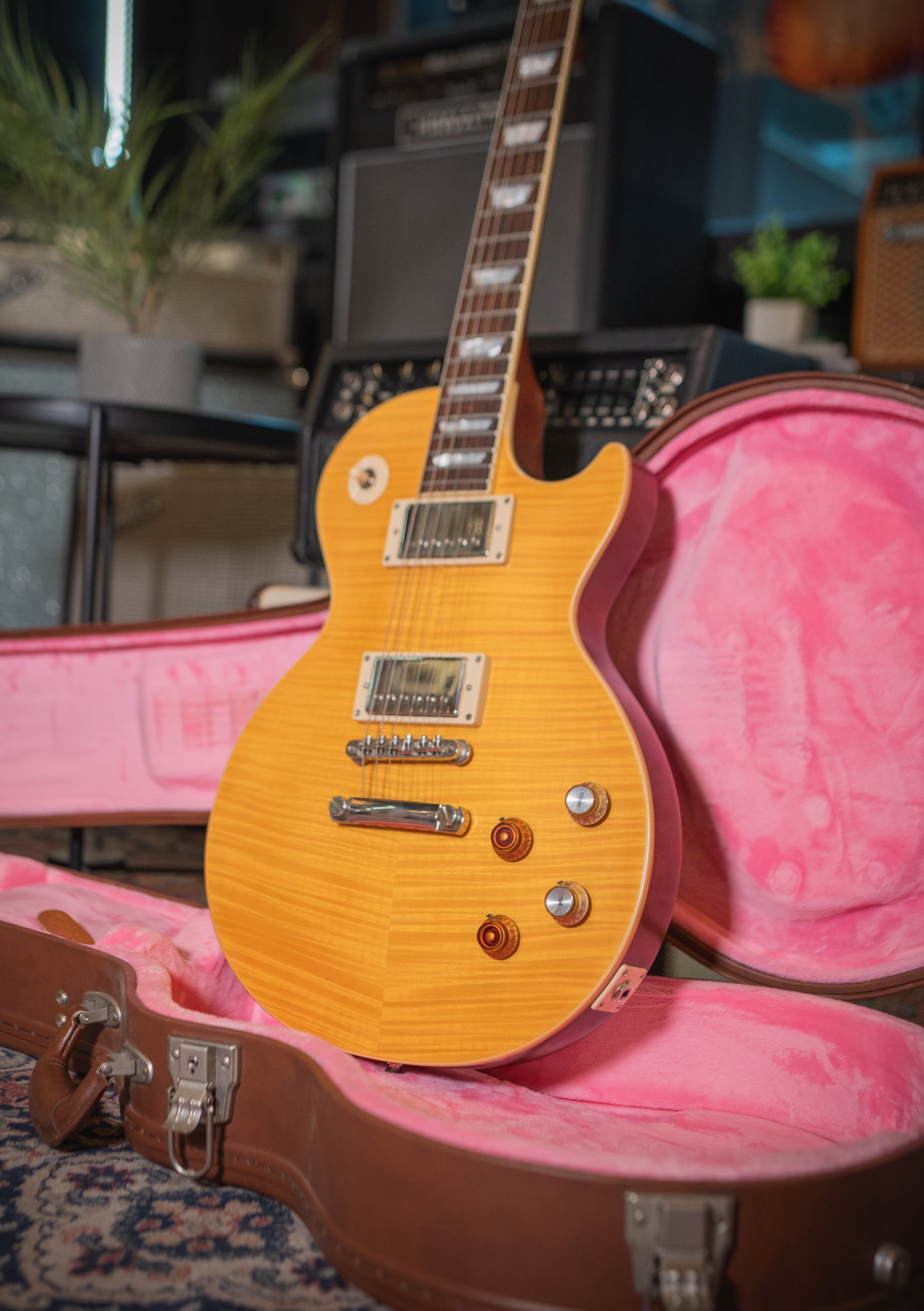 Epiphone Kirk Hammett Greeny 1959 Les Paul Standard Greeny Burst usada año 2023 - Guitarra eléctrica