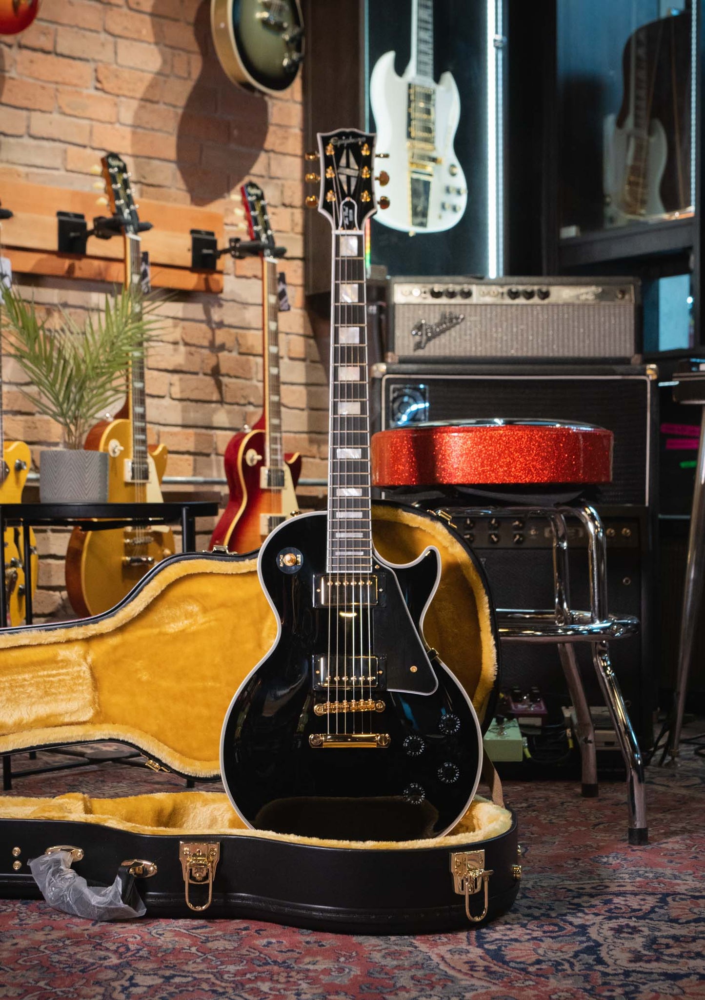 Epiphone Les Paul Custom Inpired by Gibson Ebony - Guitarra eléctrica