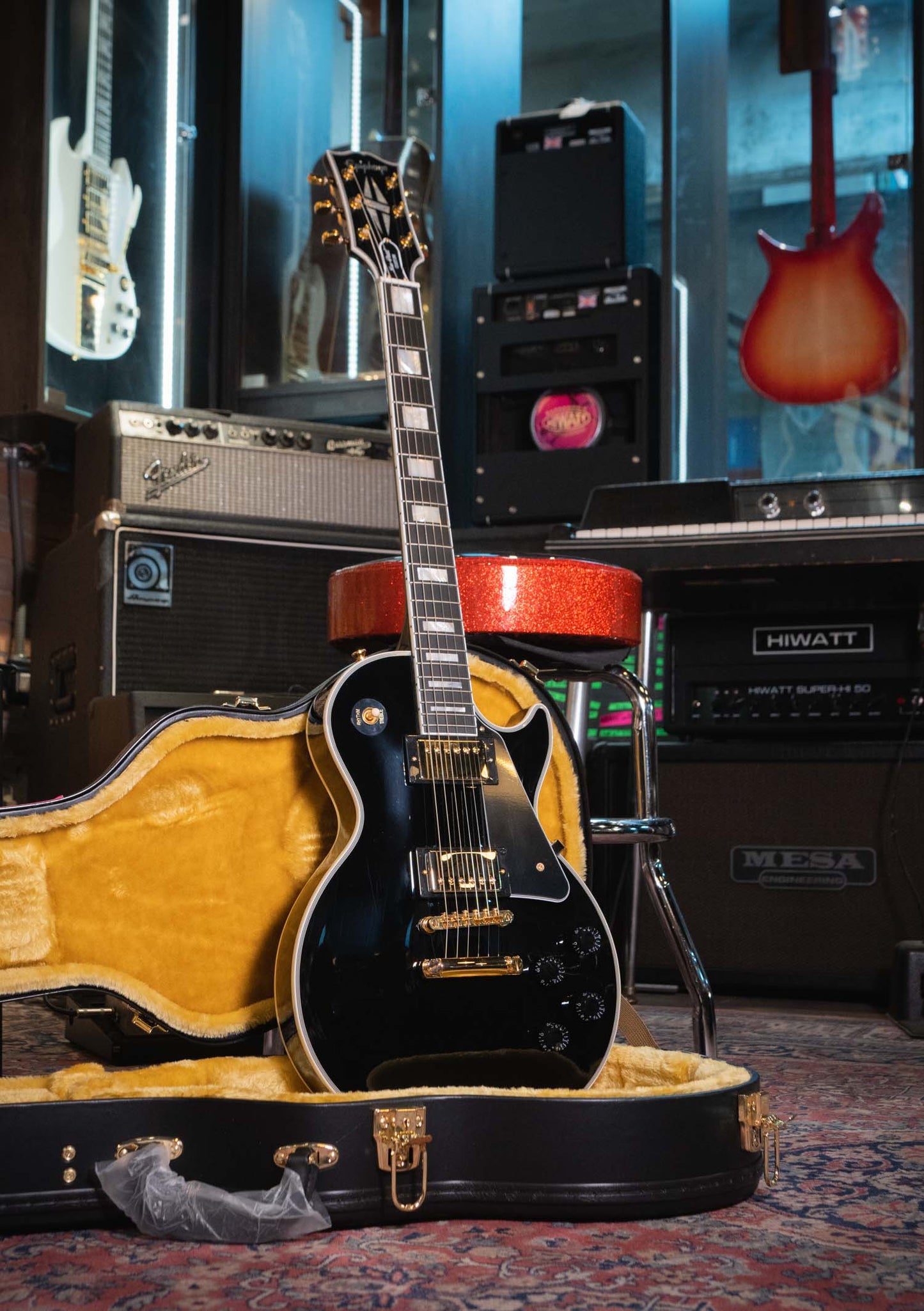 Epiphone Les Paul Custom Inpired by Gibson Ebony - Guitarra eléctrica