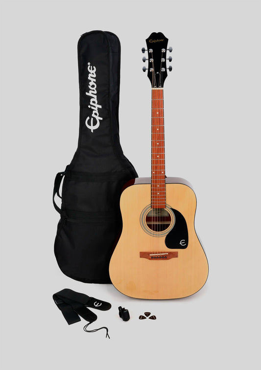 Epiphone Songmaker DR-100 color natural pack (cuerdas metálicas) - Guitarra acústica