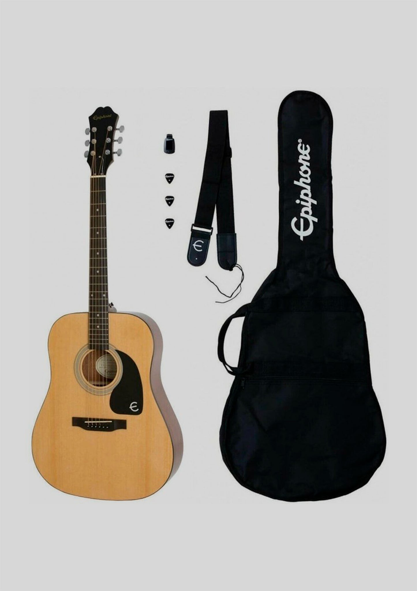 Epiphone Songmaker DR-100 color natural pack (cuerdas metálicas) - Guitarra acústica