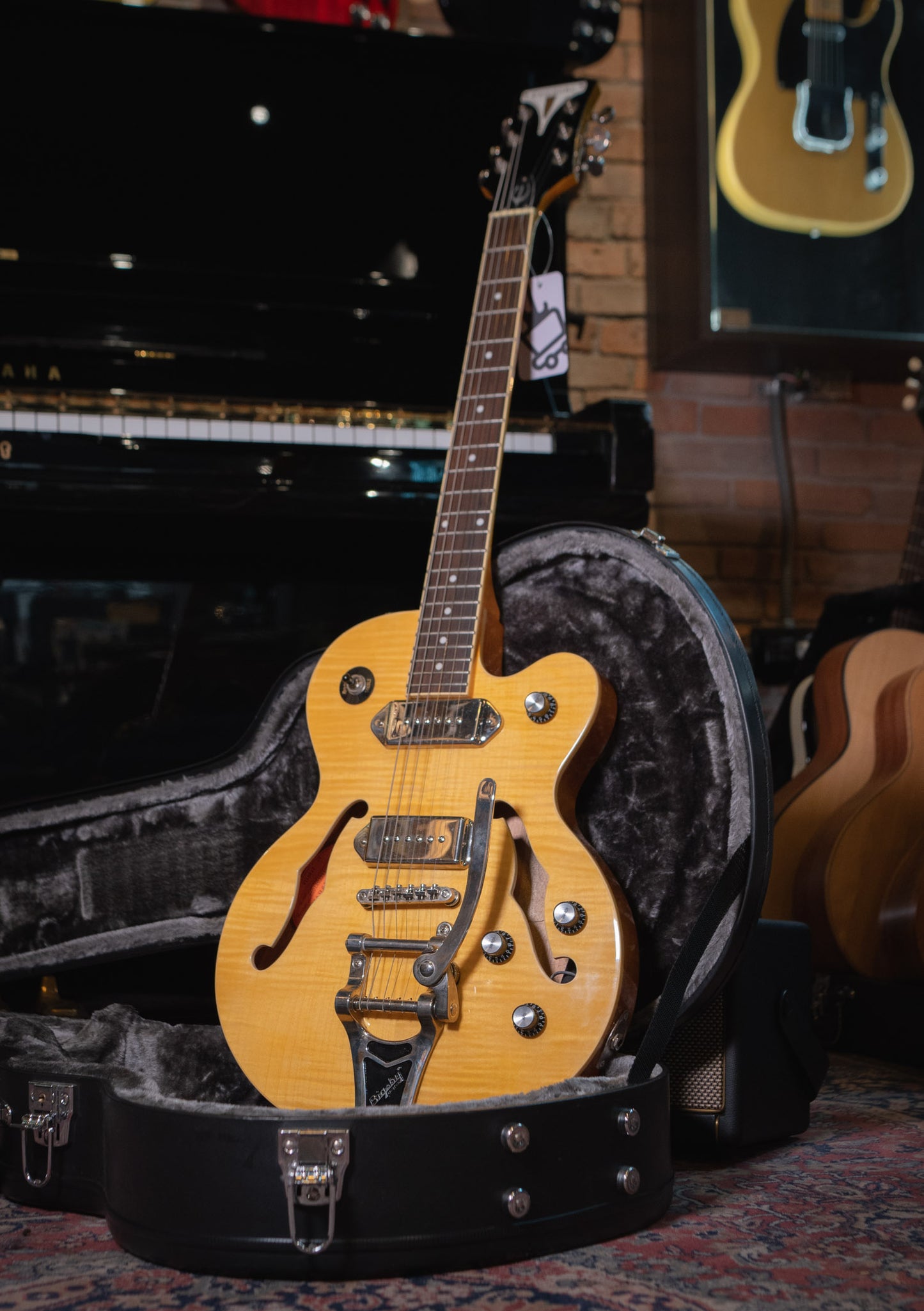 Epiphone Wildkat Antique Natural usada año 2016 (incluye hardcase) - Guitarra eléctrica