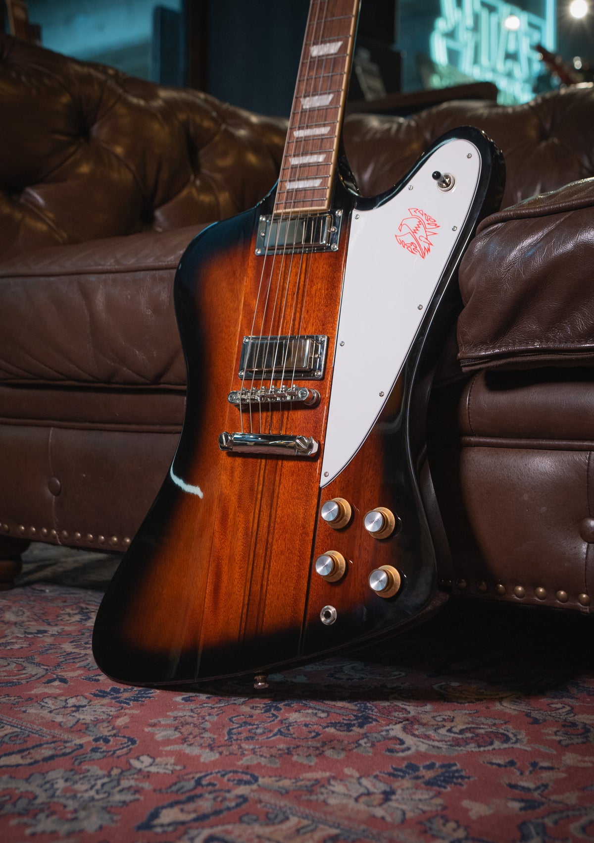 Epiphone 1963 Firebird Laurel Fingerboard Vintage Sunburst - Guitarra eléctrica
