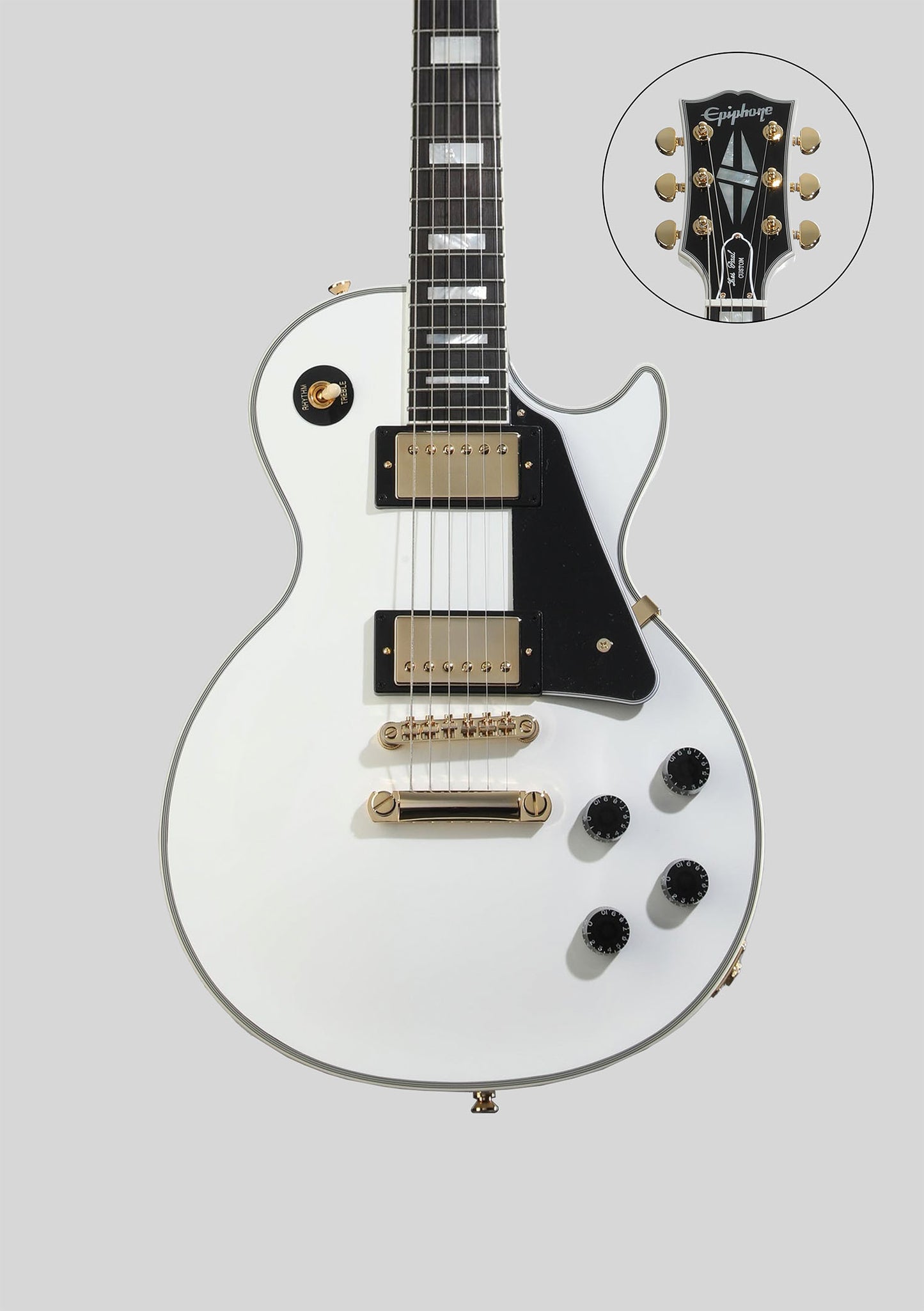 Epiphone Les Paul Custom Alphine White inspired by Gibson - Guitarra eléctrica