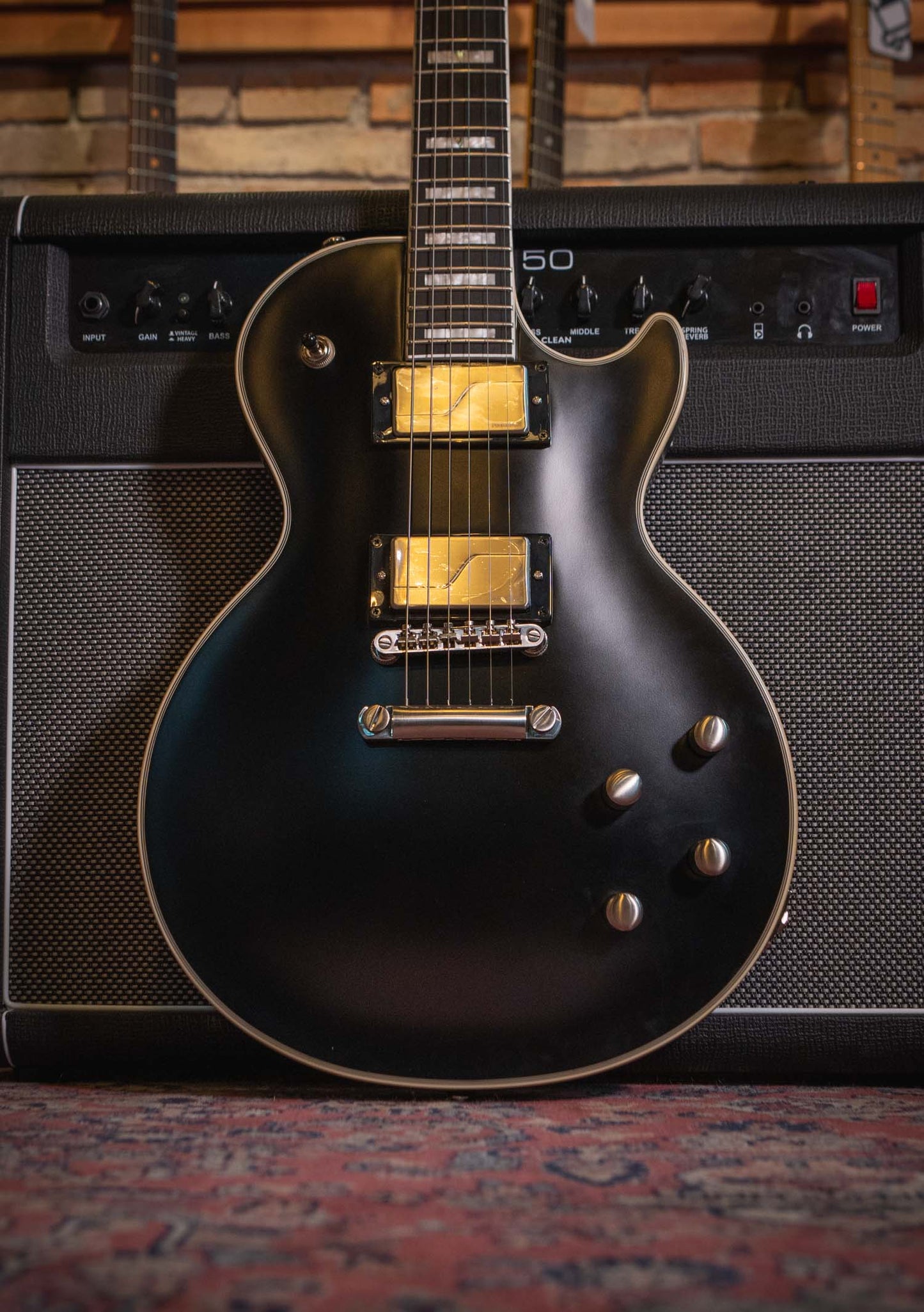 Epiphone Les Paul Prophecy color black aged gloss - Guitarra eléctrica