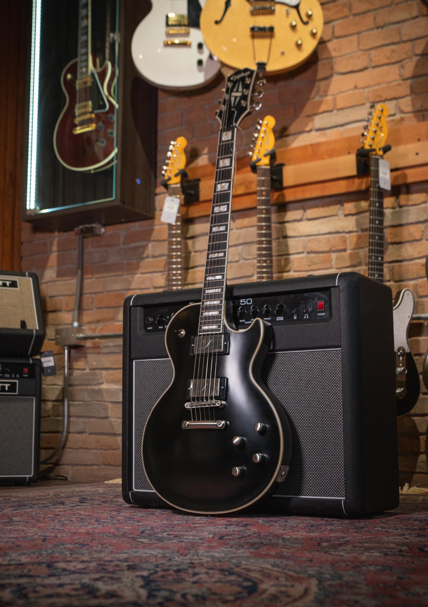 Epiphone Les Paul Prophecy color black aged gloss - Guitarra eléctrica