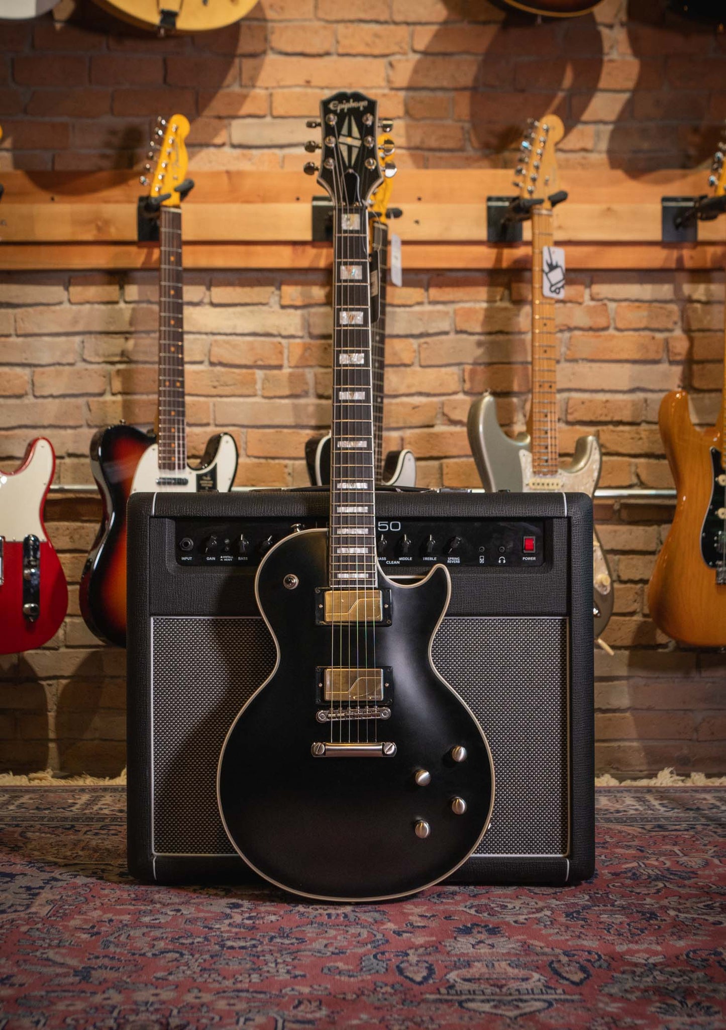 Epiphone Les Paul Prophecy color black aged gloss - Guitarra eléctrica