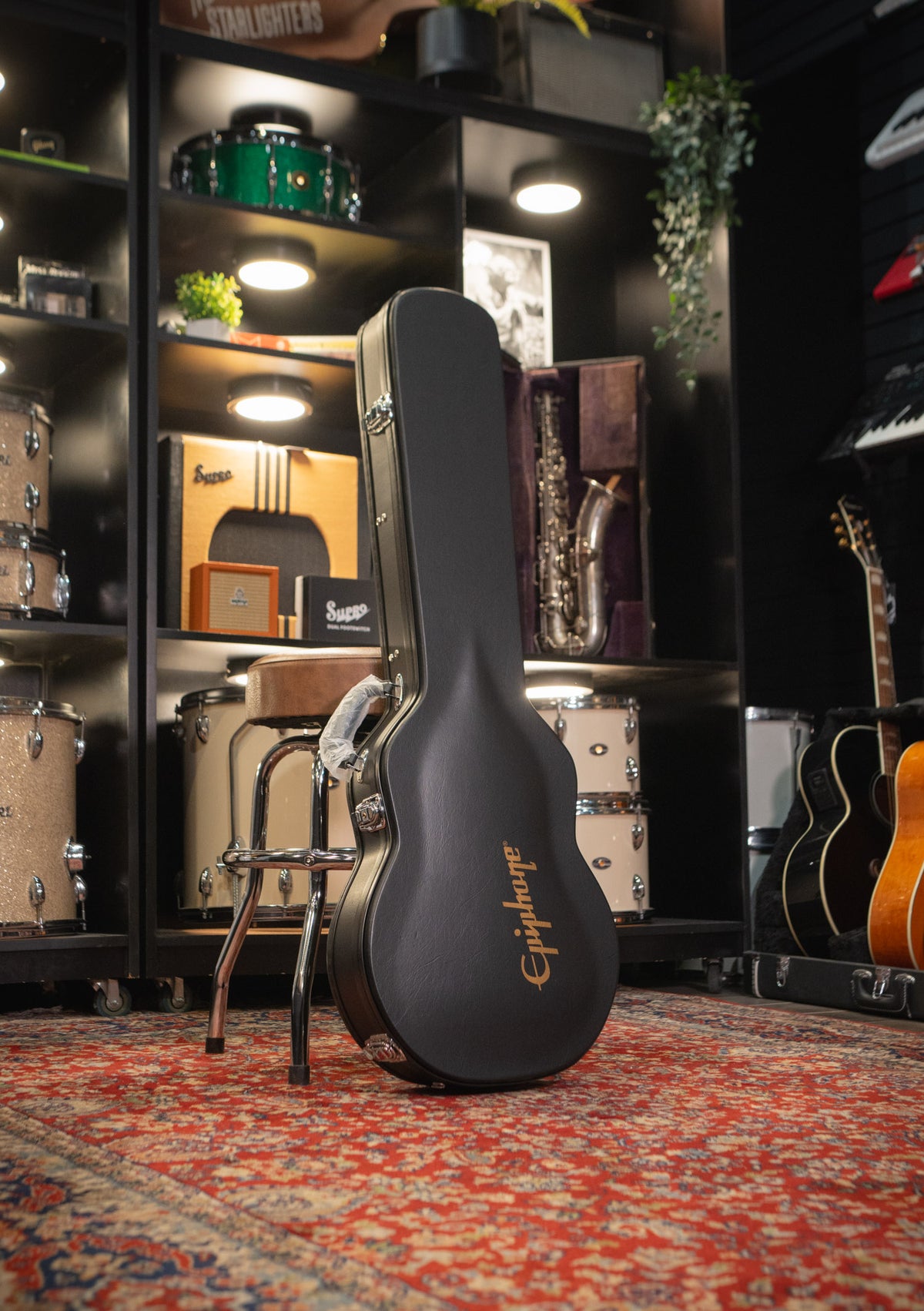 Estuche rígido Epiphone para Les Paul color negro - Hardcase