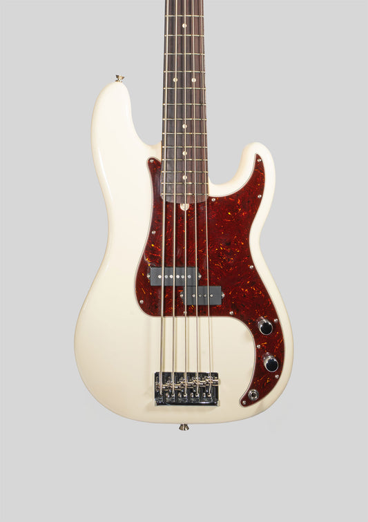 Fender American Professional II Precision Bass V 5 cuerdas Olympic White usado año 2024 - Bajo eléctrico