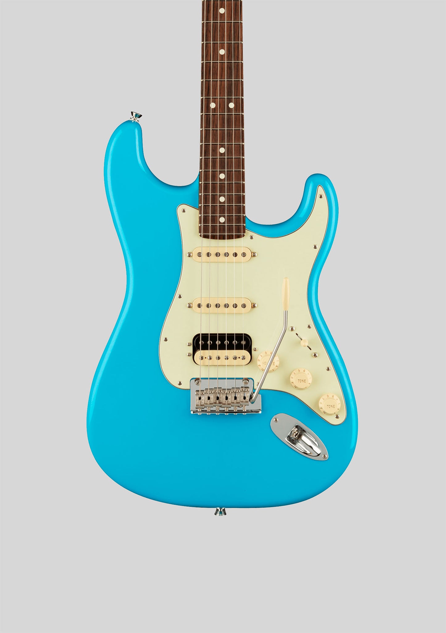 Fender American Professional II Stratocaster® HSS Miami Blue Nueva año 2025 (incluye hardcase) - Guitarra eléctrica