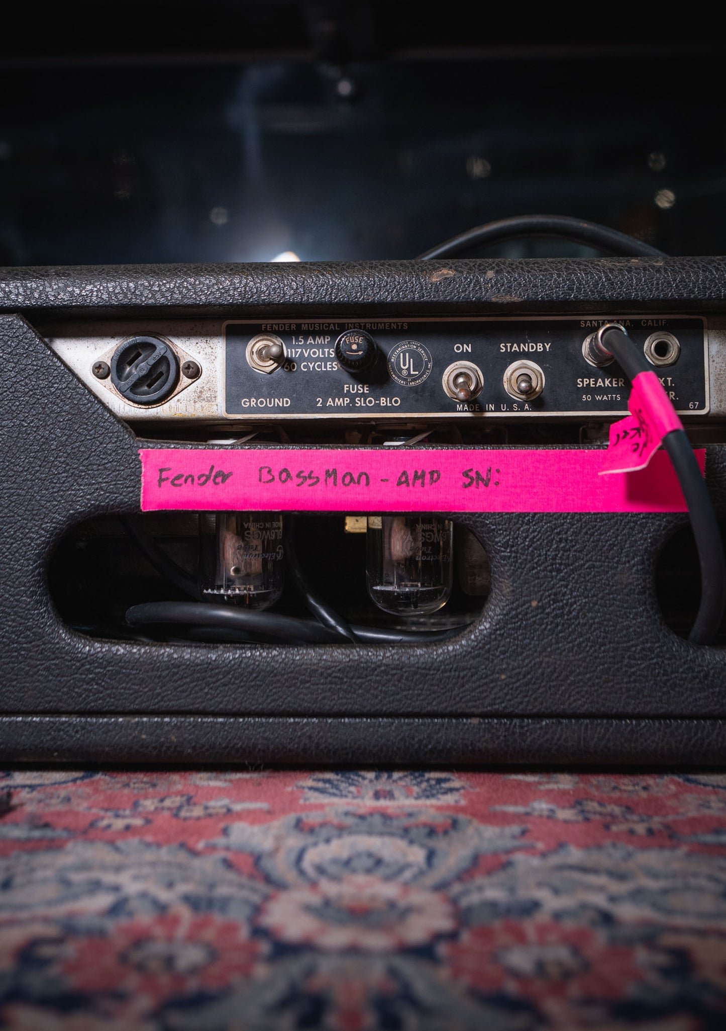 Fender Bassman Black Panel año 1967 - Amp Black usado - Amplificador de bajo