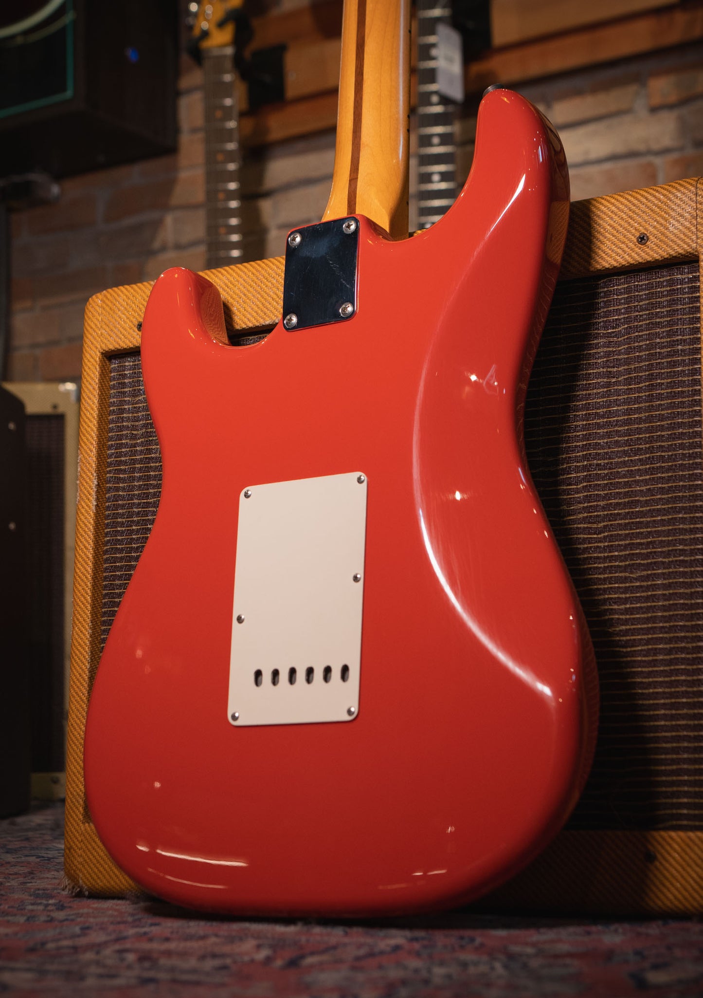 Fender Classic Series 50s Stratocaster® Fiesta Red usada año 2011 (incluye funda) - Guitarra eléctrica