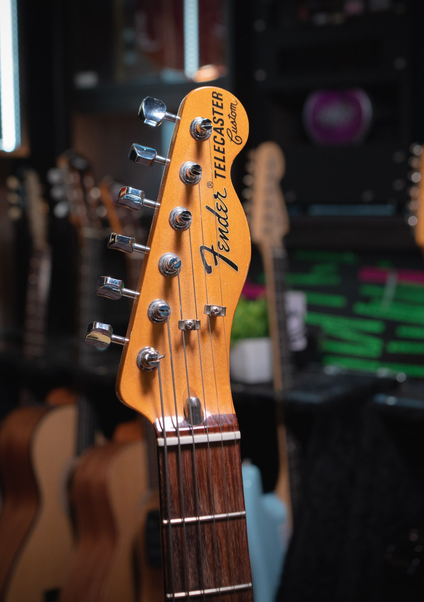 Fender FSR 72 Telecaster Custom P90 Sunset Orange Transparent usada año 2012 - Guitarra eléctrica